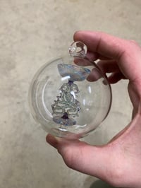 Image of Retro knot stem goblet in an ornament 