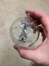 Image of Retro knot stem goblet in an ornament 