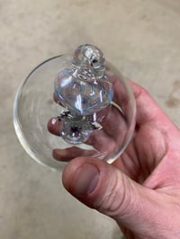 Image of Retro knot stem goblet in an ornament 