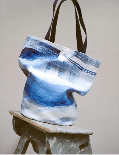 Archive- Hand Painted linen tote bag
