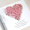 Personalised Engagement Card. Pink.