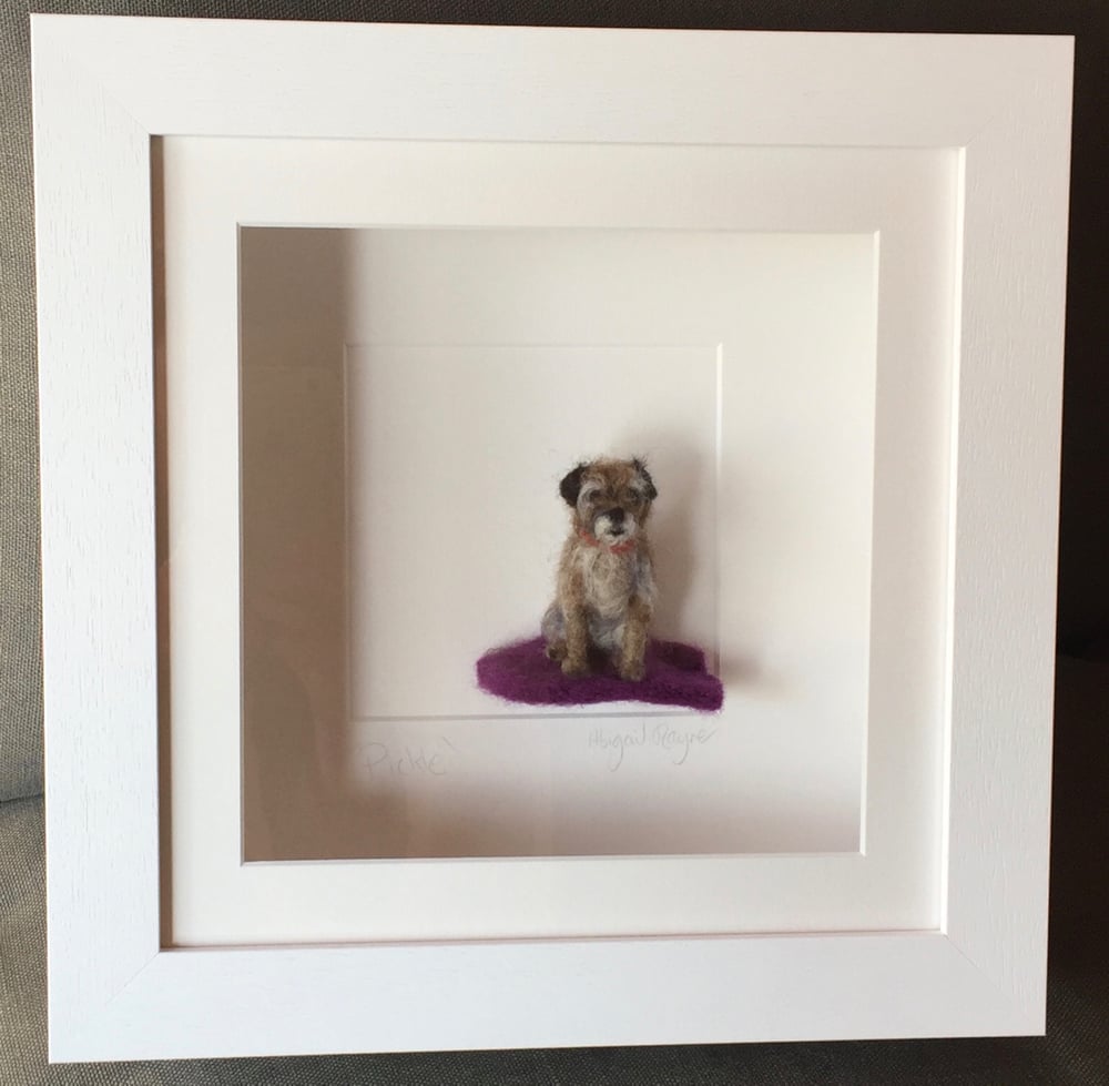 Image of Commission Example Box Framed Dogs