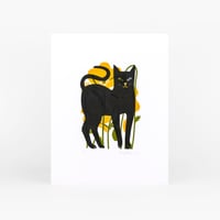Image 1 of Poppy Cat silkscreen print