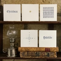 Image 1 of LETTERPRESS CHRISTMAS CARDS ~ OLD ENGLISH 