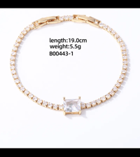 Image 2 of "Dainty and Chic" Tennis Bracelet