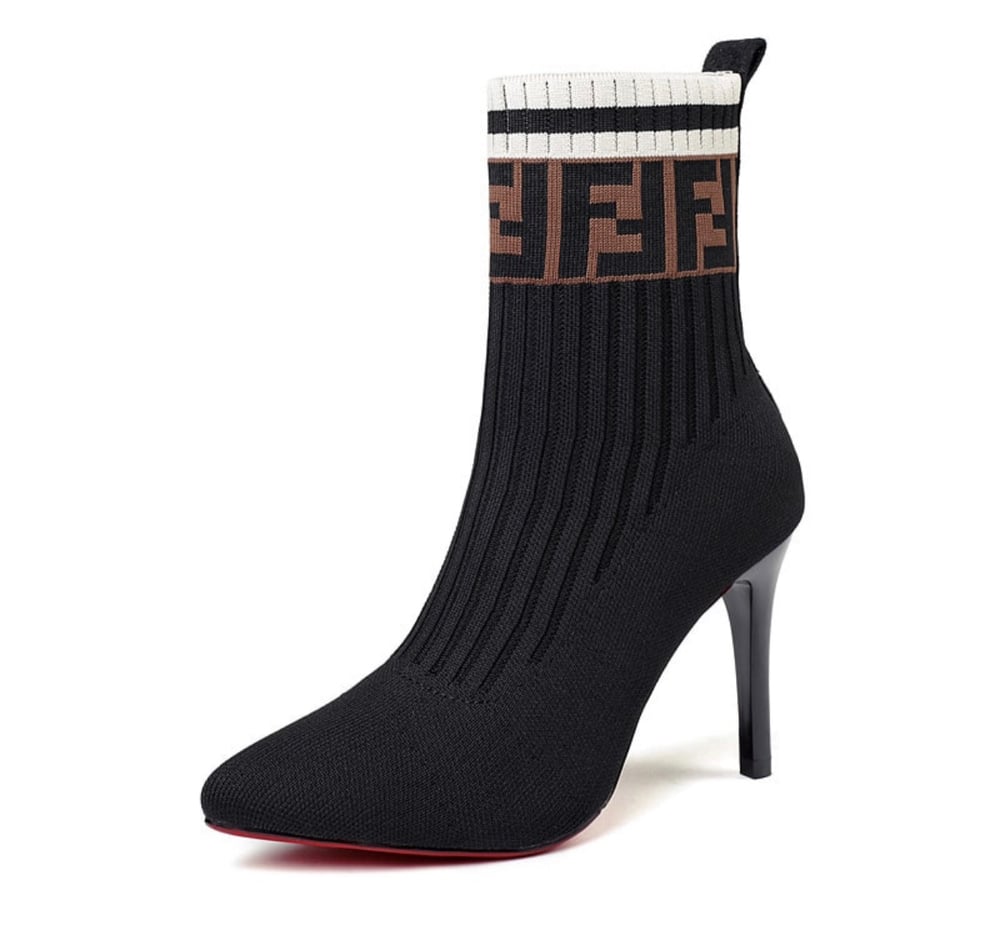 Image of Color-Block High Heel Boot