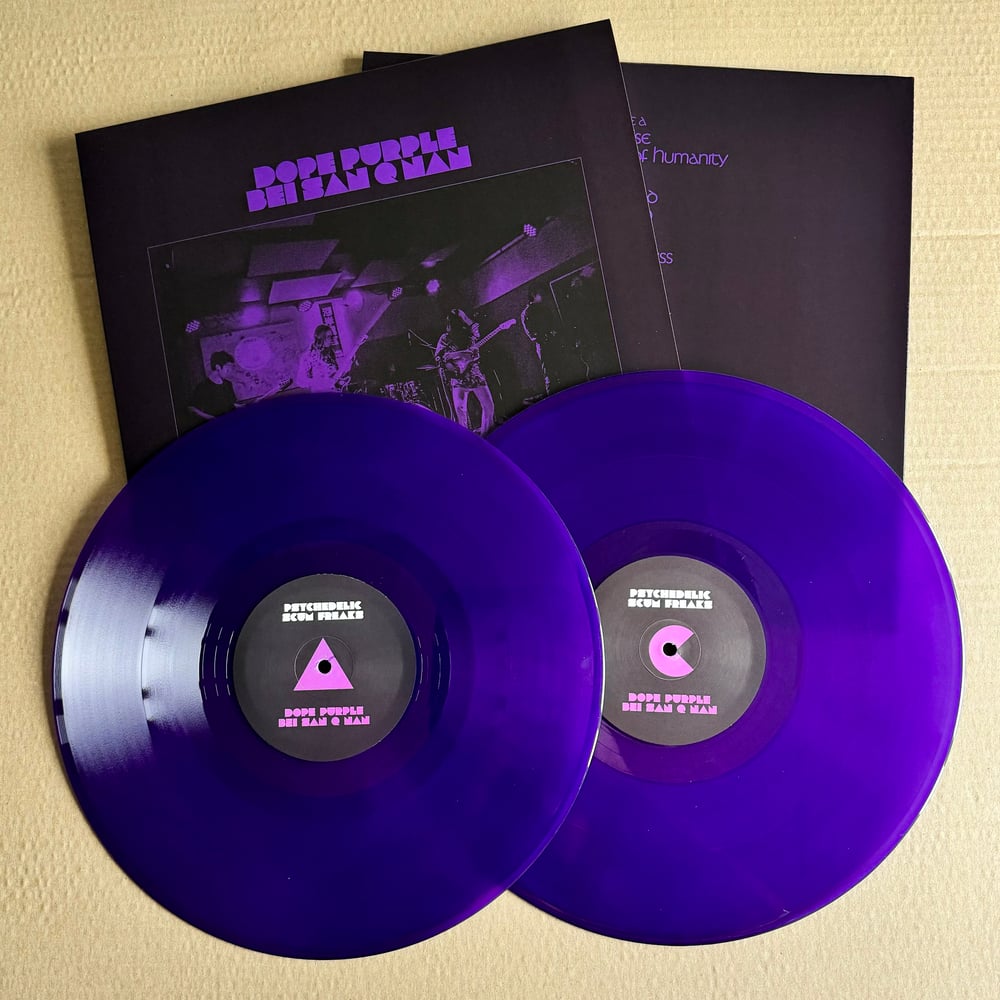 DOPE PURPLE & BEI SAN Q NAN ‘Psychedelic Scum Freaks’ Purple Vinyl 2xLP 