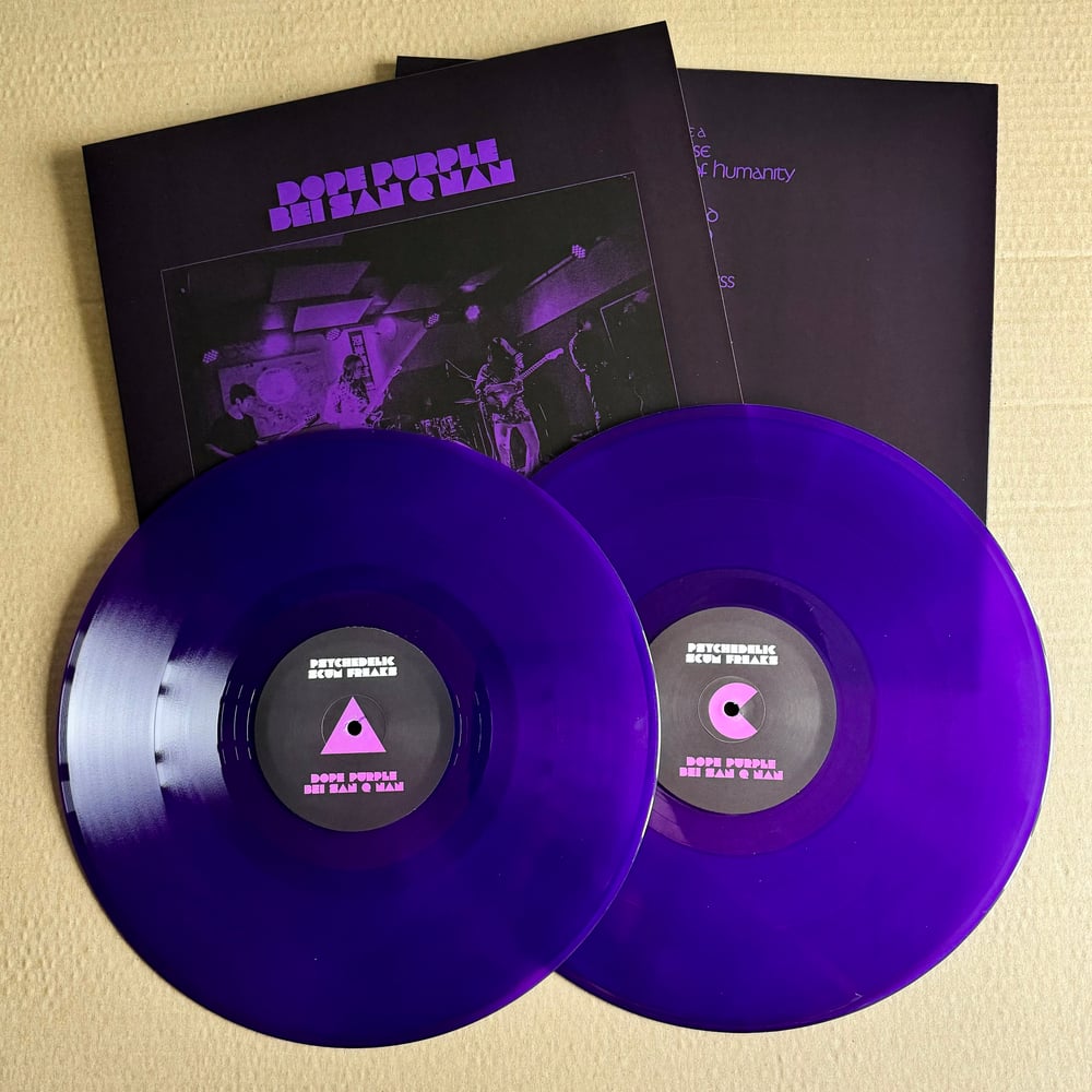 DOPE PURPLE & BEI SAN Q NAN ‘Psychedelic Scum Freaks’ Purple Vinyl 2xLP