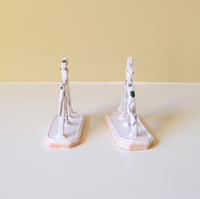 Image 2 of Miniature Whippet Ornaments - Chromium pair