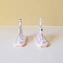 Miniature Whippet Ornaments - Chromium pair