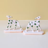 Image 3 of Miniature Whippet Ornaments - Chromium pair