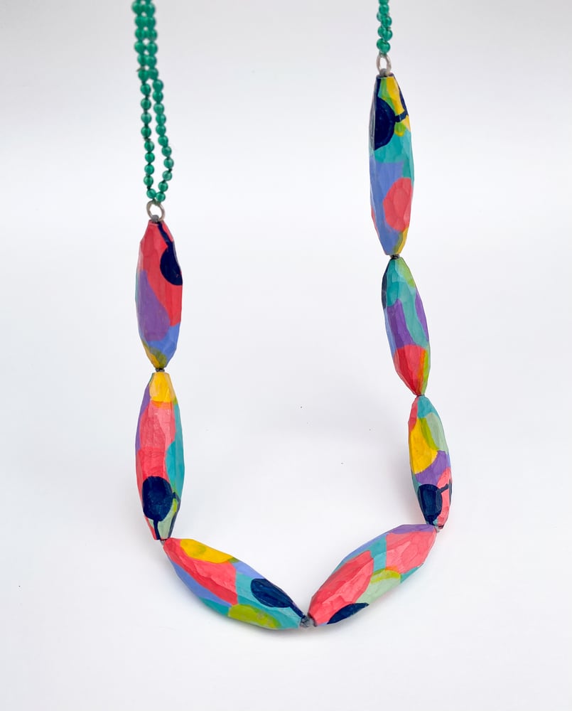 Image of 'Ova' necklace -multicoloured