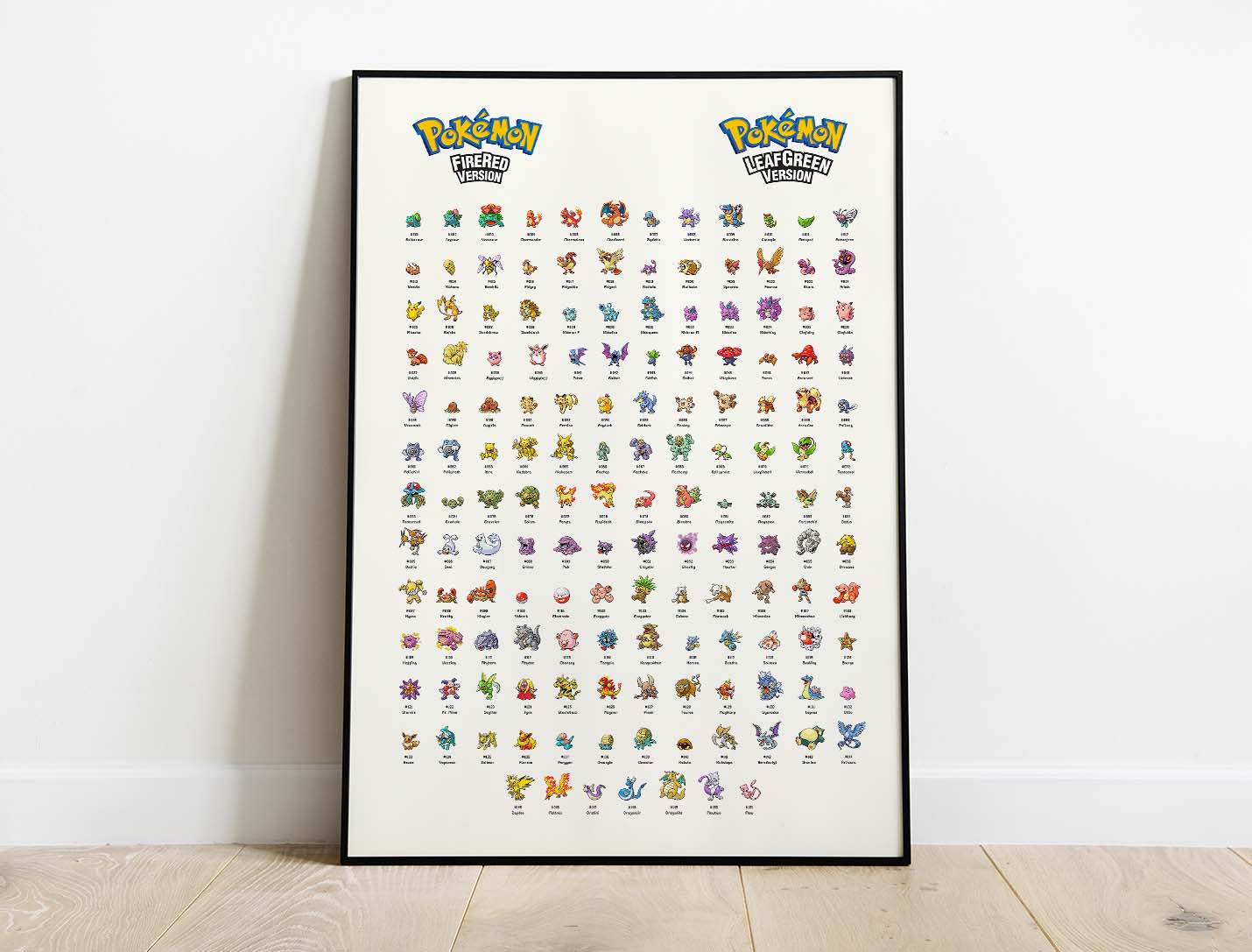 Pokemon Fire Red/leaf Green Sprite Poster (Instant Download) 