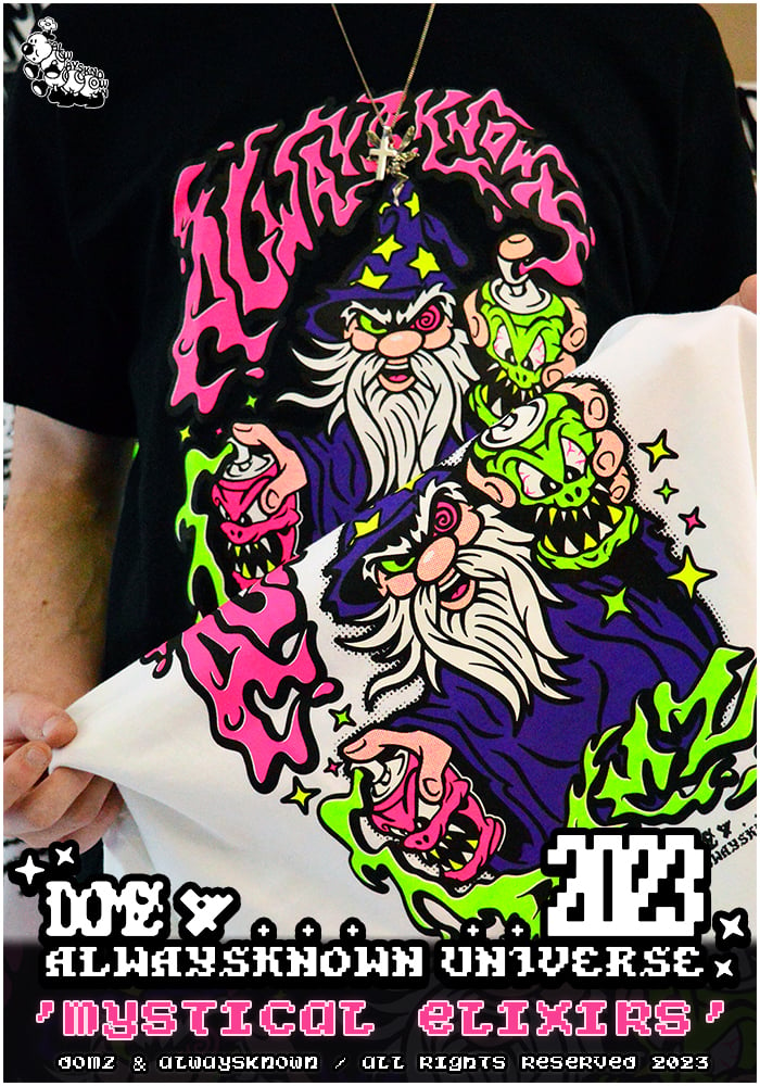 Image of ALWAYSKNOWN & DOMZ - "MYSTICAL ELIXIRS" 🧙‍♂️ T-Shirt