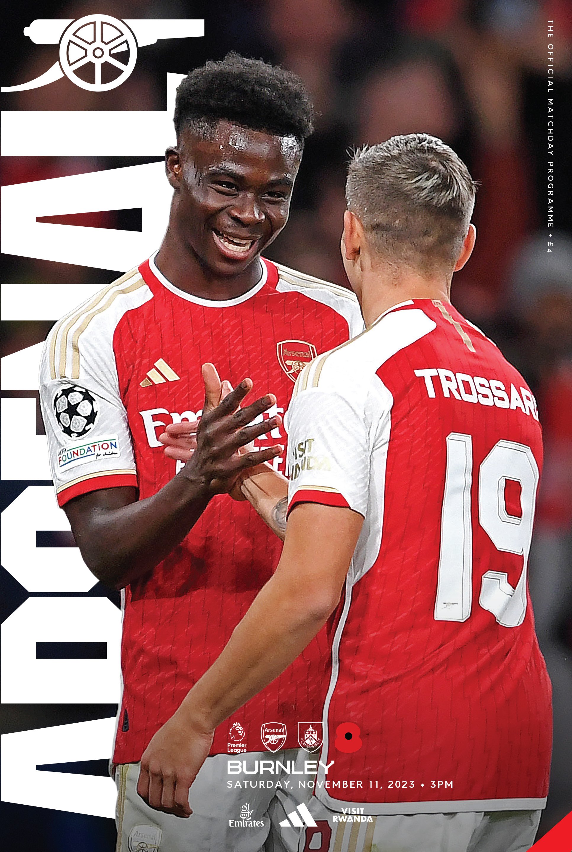 Goal Arsenal Vs Burnley Live Match Arsenal FC Print: Aubameyang