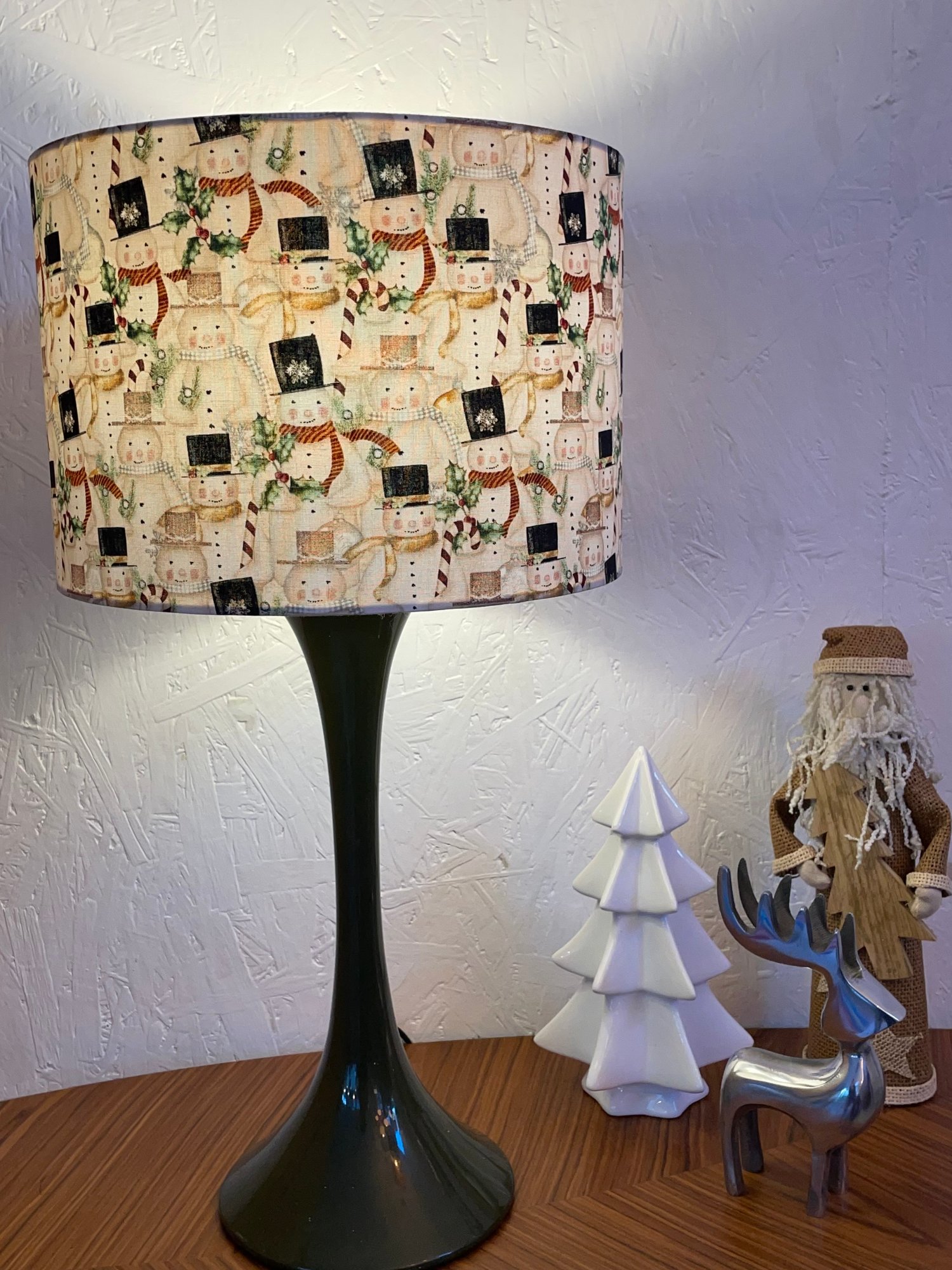 Image of Cream Packed Snowmen Shade 30cm