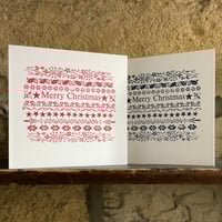 Image 2 of LETTERPRESS CHRISTMAS CARDS ~ CHRISTMAS WISHES