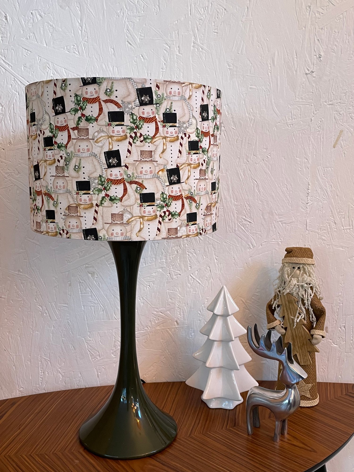 Image of Cream Packed Snowmen Shade 30cm