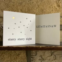 Image 3 of LETTERPRESS CHRISTMAS CARDS ~ CHRISTMAS WISHES