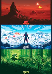 Image 1 of Star Wars Trilogy Posters (3 Separate Prints)