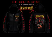 Image 1 of Zipper Hoodie - Benediction - This World is Doomed