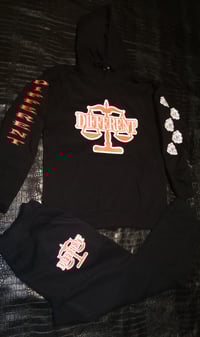 Image 1 of Orange/Black "DIFFERENT" ⚖️ JOGGERSET 