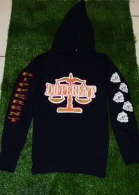 Image 2 of Orange/Black "DIFFERENT" ⚖️ HOODIE 