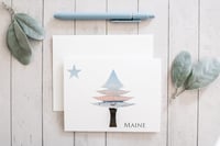 Image 1 of Notecards: Original Maine Flag {Boat} | Bar Harbor Maine