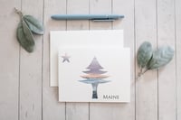 Image 2 of Notecards: Original Maine Flag {Waves} | Higgins Beach, Scarborough Maine