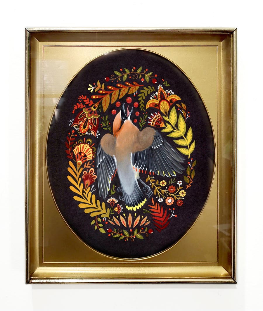 Image of The Wreath in Shadowbox frame