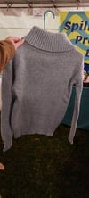 Vintage Baby Blue Wool Turtleneck Sweater