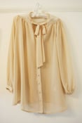Image of Cream/Nude Sheer Blouse