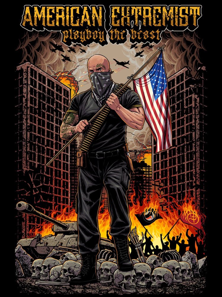 Image of Playboy The Beast "American Extremist" T Shirt