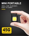 Mini COB Flashlight Keychain Lamp 4 Lighting EDC