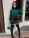 Y2K Leather Skirt 