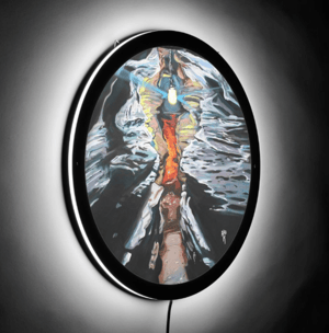 Image of Light Overcoming Illuminated Print