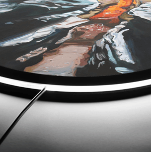 Image of Light Overcoming Illuminated Print