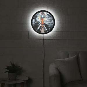 Image of Light Overcoming Illuminated Print