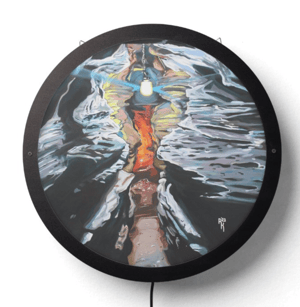 Image of Light Overcoming Illuminated Print