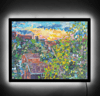 Sunset On Balcony Illuminated Print