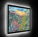Sunset On Balcony Illuminated Print