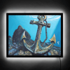Anchored Illuminated Print