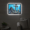 Anchored Illuminated Print