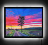 Sunset On Lyona Road Illuminated Print