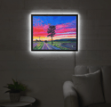 Sunset On Lyona Road Illuminated Print
