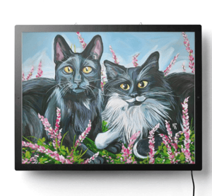 Image of Cat Eyes Illuminated Print
