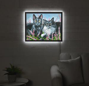 Image of Cat Eyes Illuminated Print