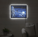 Light In A Dark Winter Illuminated Print