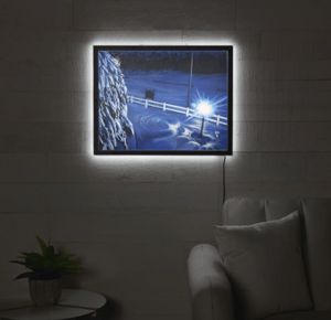 Image of Light In A Dark Winter Illuminated Print