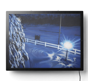 Image of Light In A Dark Winter Illuminated Print